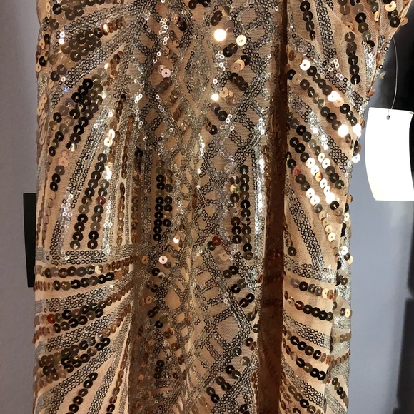 NWT Pink Sequined Shift Dress - Picture 4 of 7